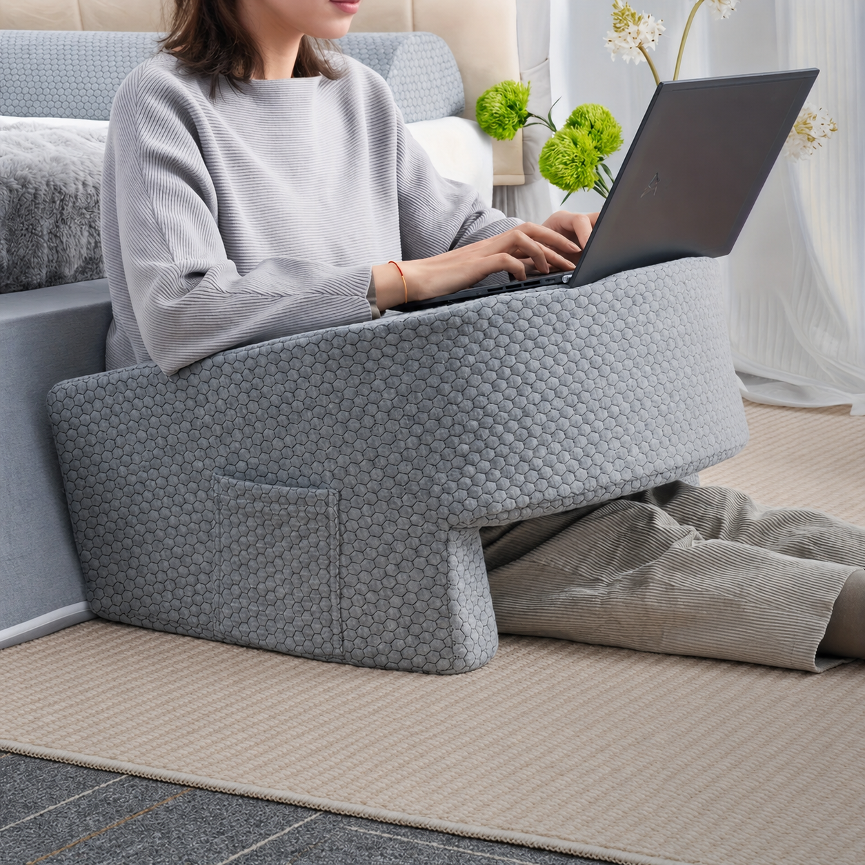 Memory Foam Reading Pillow with Arm Support