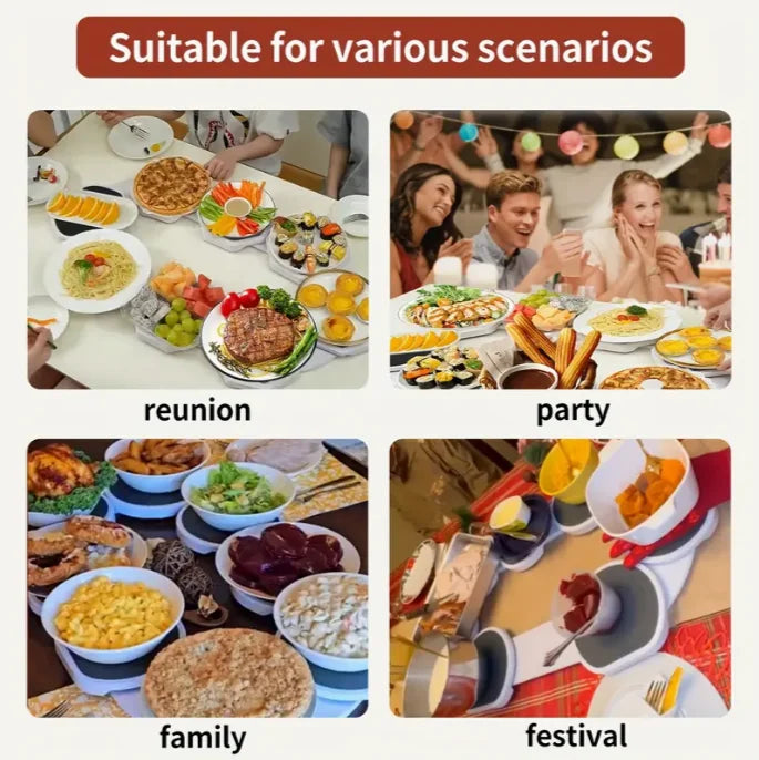 Expandable 360° Rotating Lazy Susan Tray