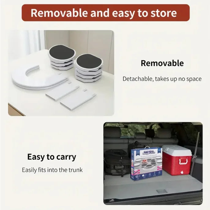 Expandable 360° Rotating Lazy Susan Tray
