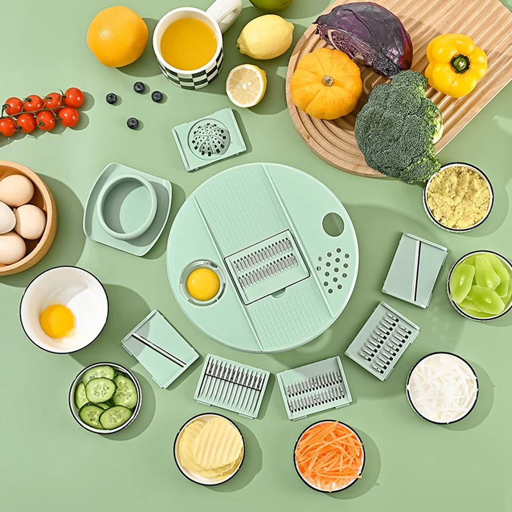 4-in-1 Salad Spinner & Vegetable Chopper Set
