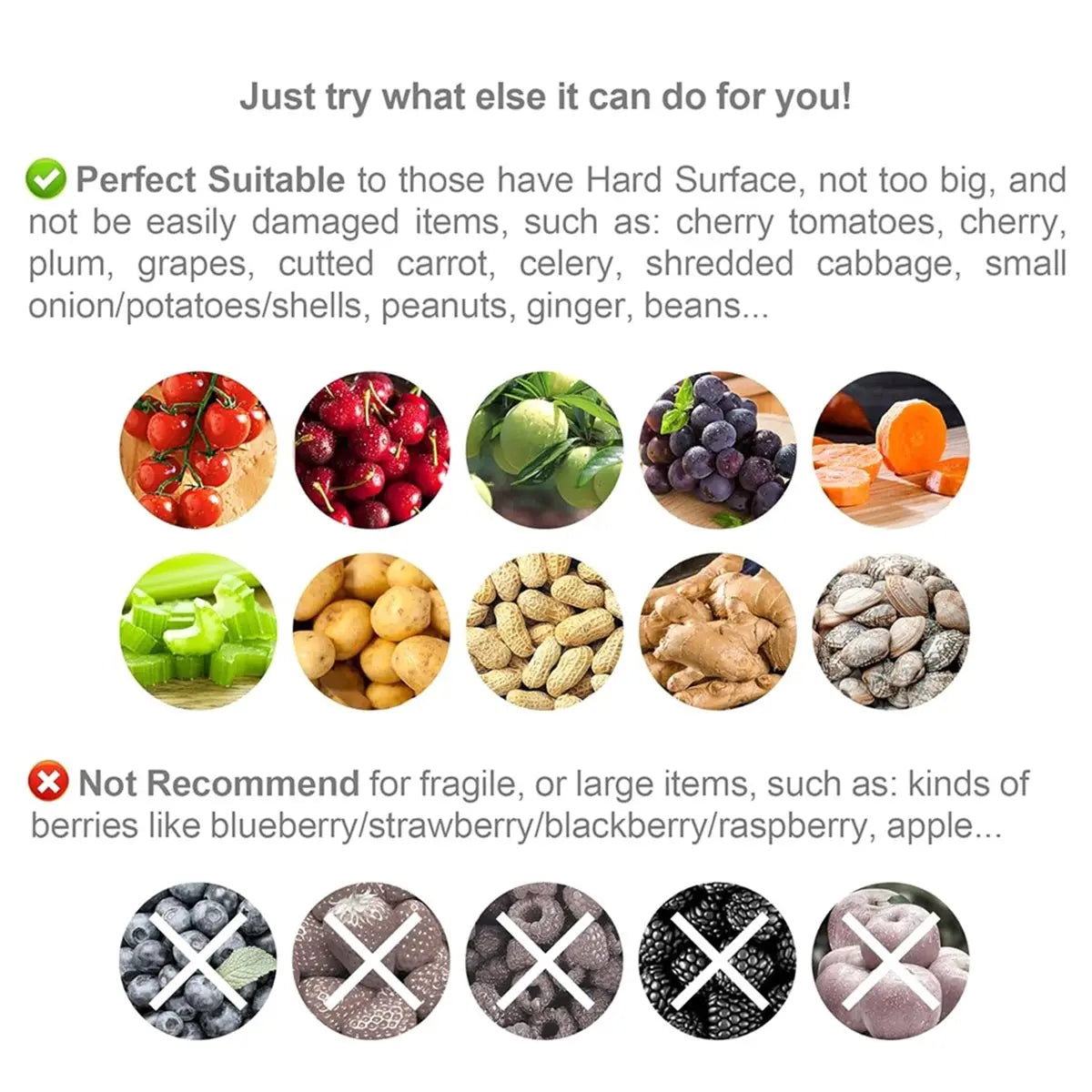 Fruit & Vegetable Cleaning Spinner Bowl