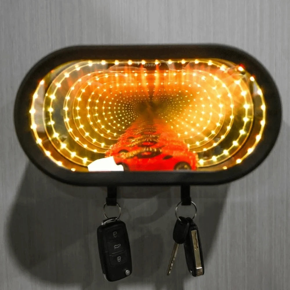 LED Garage Style Wall Key Holder