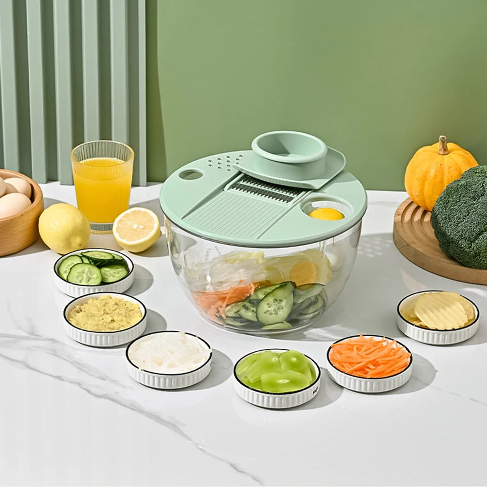 4-in-1 Salad Spinner & Vegetable Chopper Set
