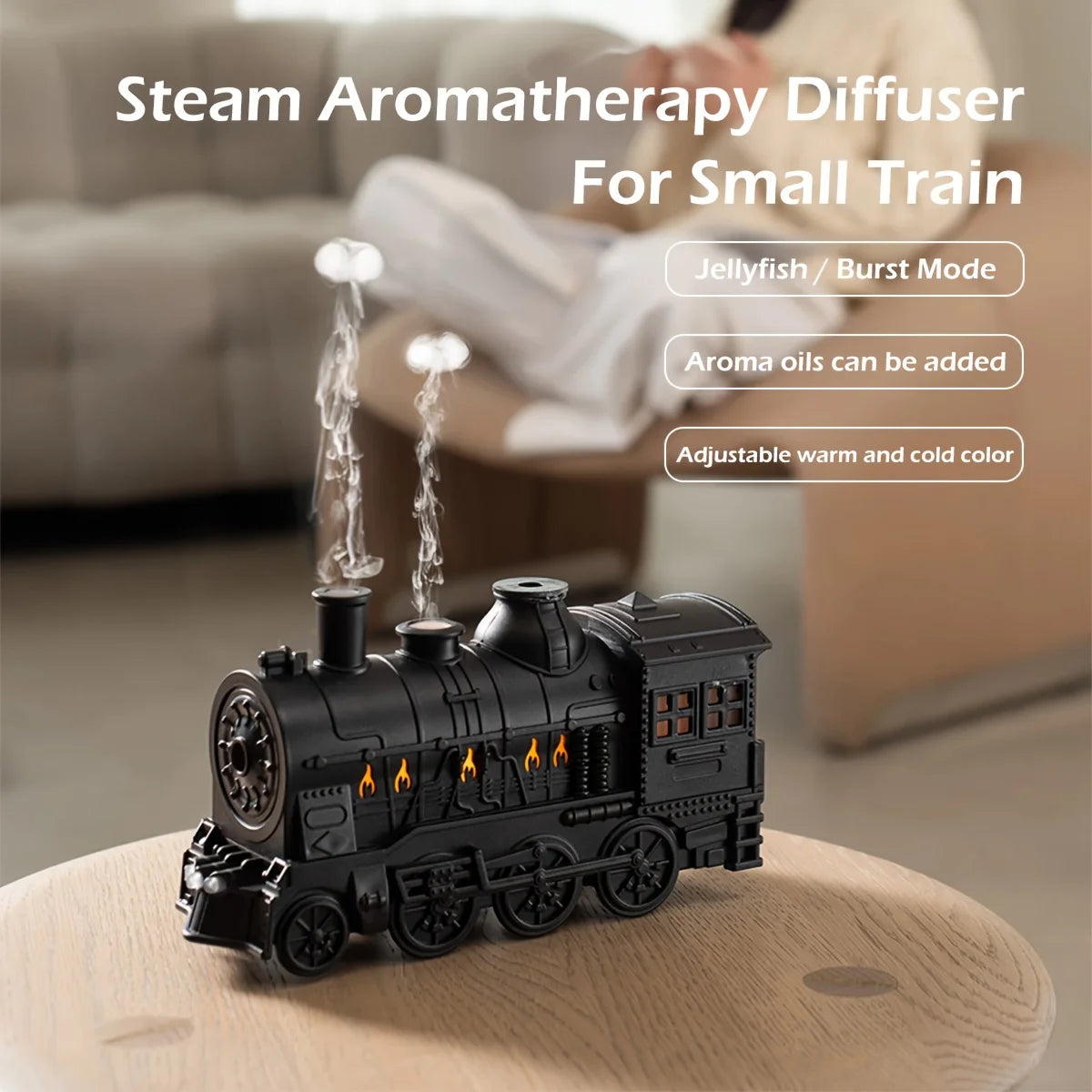 Mini Train Essential Oil Diffuser & Cool Mist Humidifier