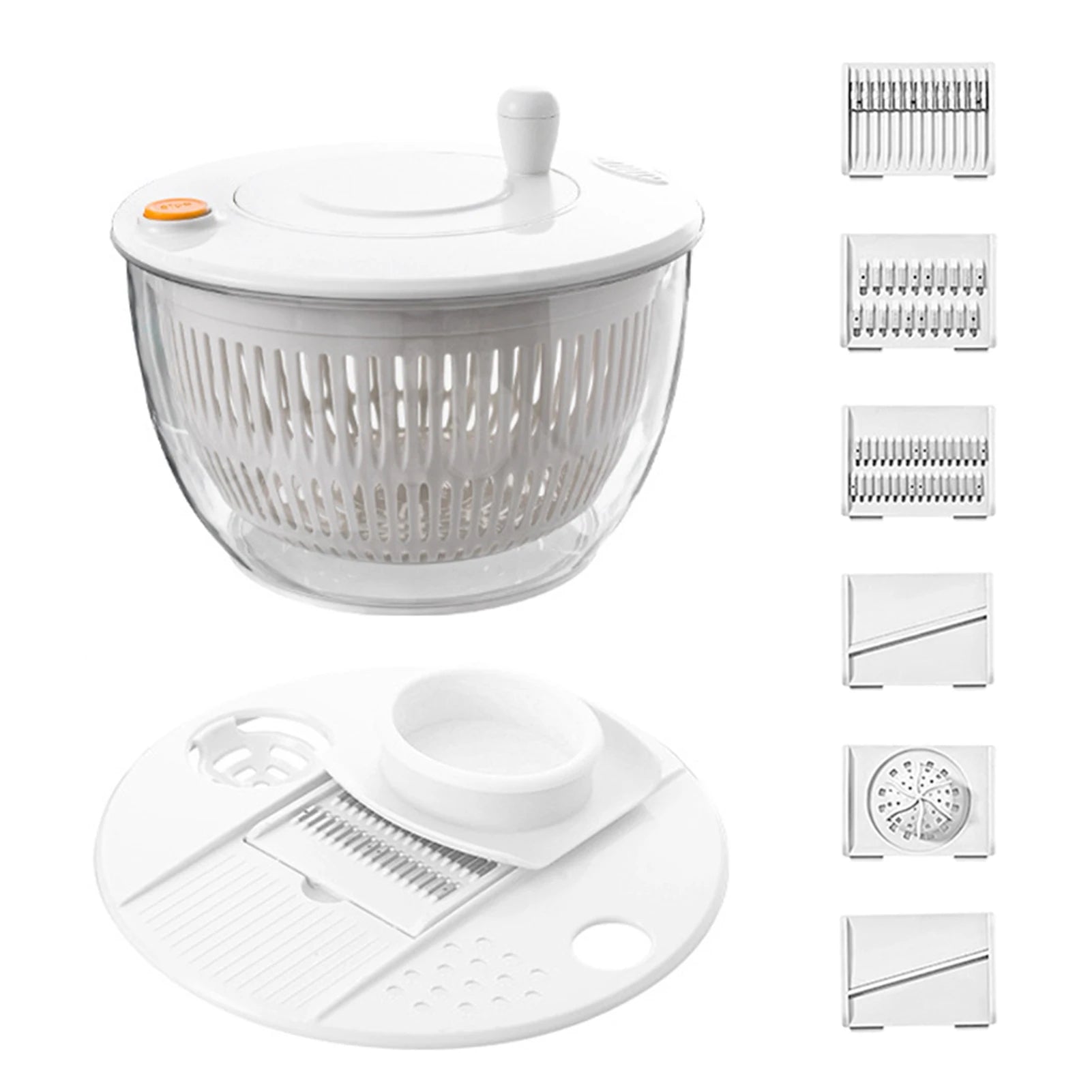 4-in-1 Salad Spinner & Vegetable Chopper Set