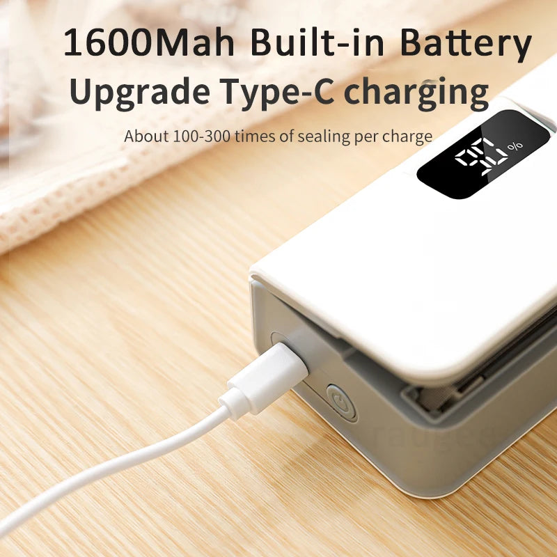 Rechargeable 2-in-1 Mini Bag Sealer & Cutter