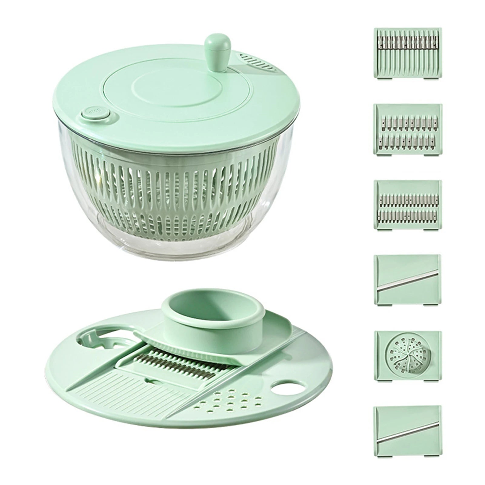 4-in-1 Salad Spinner & Vegetable Chopper Set