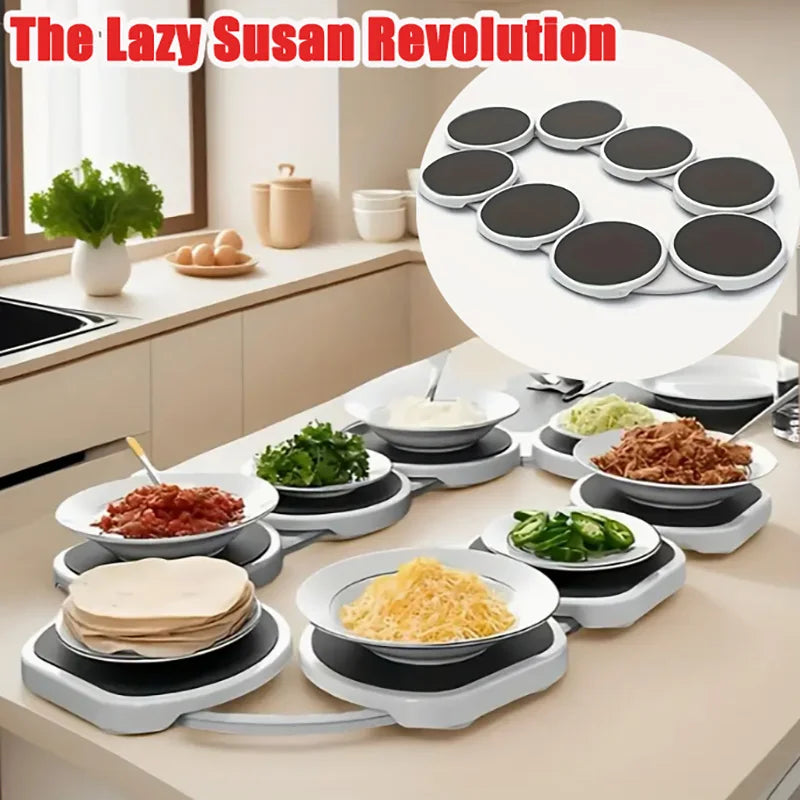 Expandable 360° Rotating Lazy Susan Tray