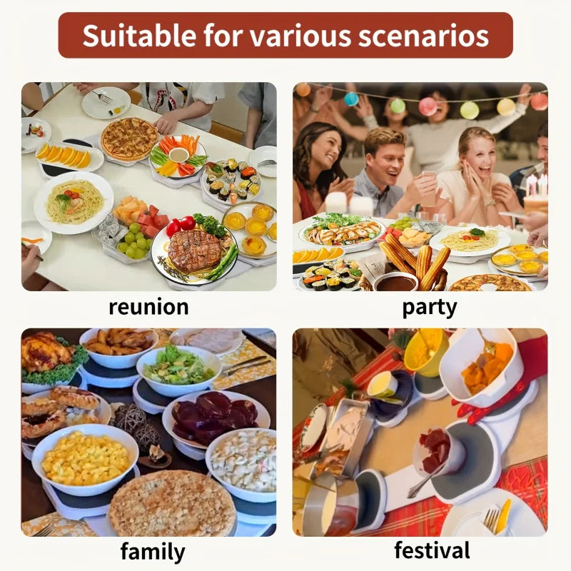Expandable 360° Rotating Lazy Susan Tray