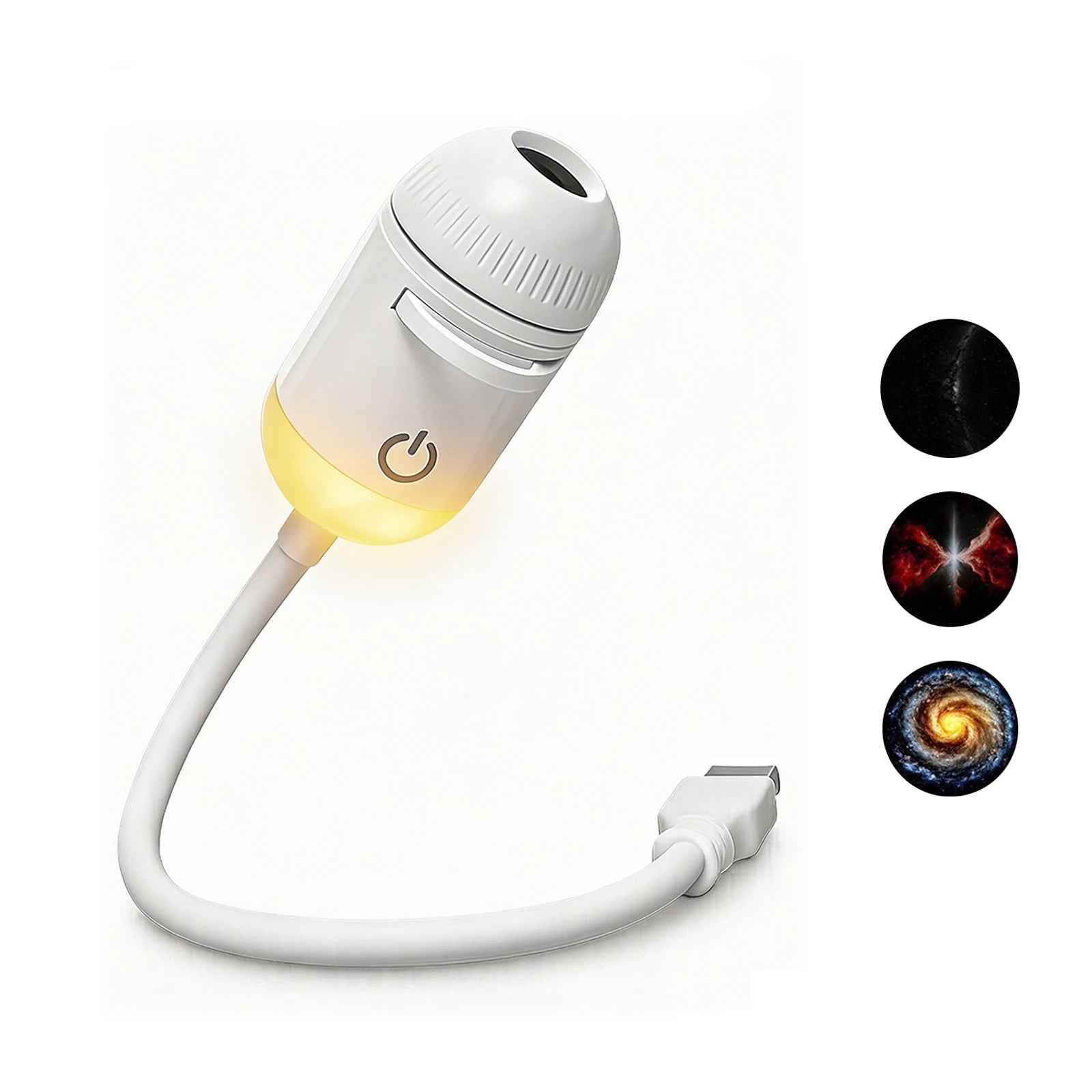 2-in-1 Galaxy Projection Night Light with Manual Focus
