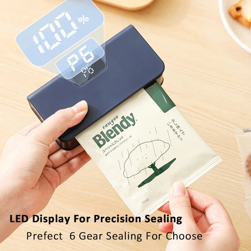 Rechargeable 2-in-1 Mini Bag Sealer & Cutter