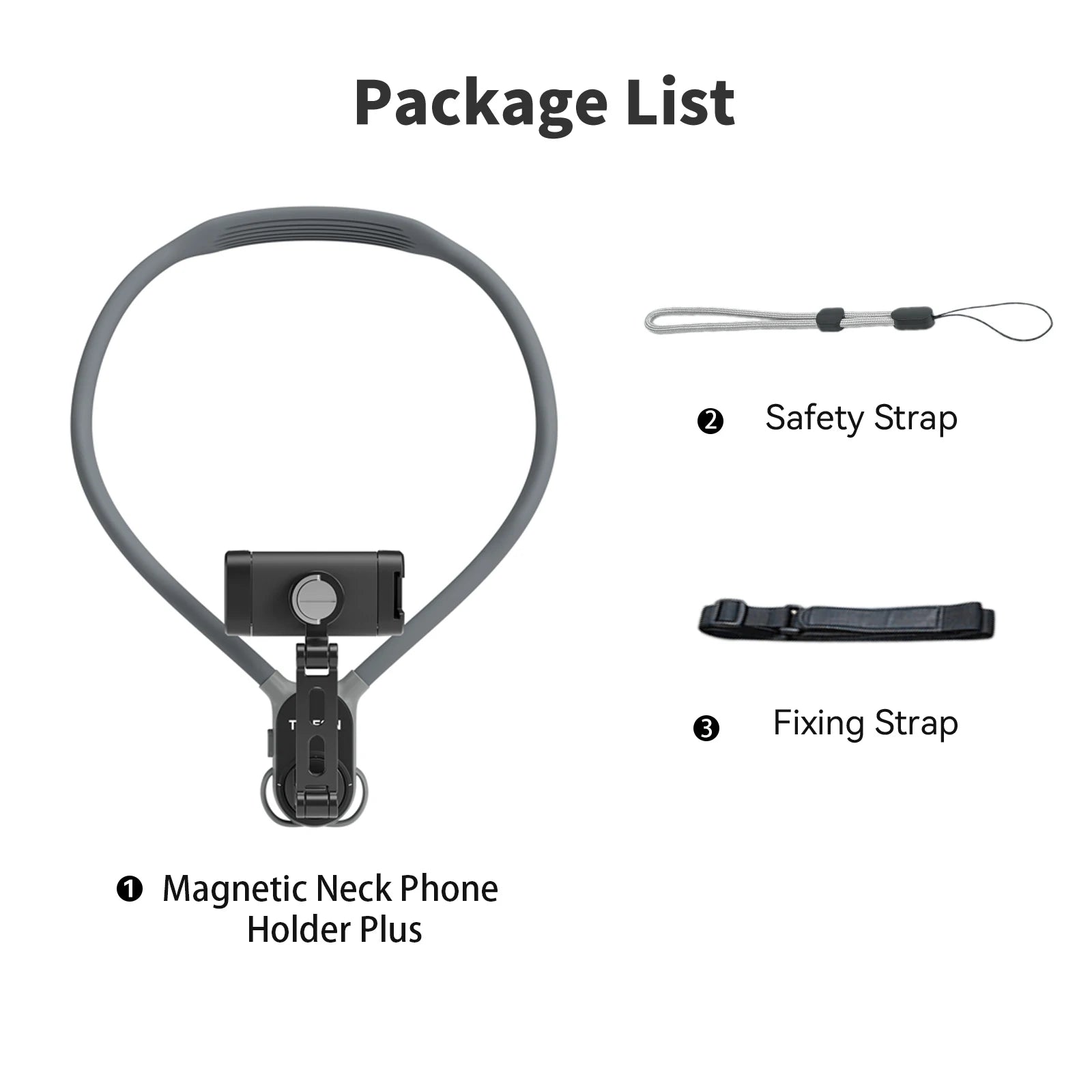 Hands-Free Neck Phone Holder with 360° Rotation