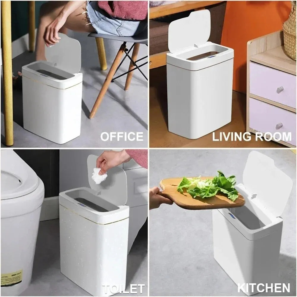 15L Smart Touchless Bathroom Trash Can