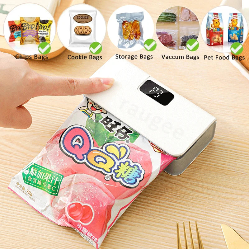 Rechargeable 2-in-1 Mini Bag Sealer & Cutter